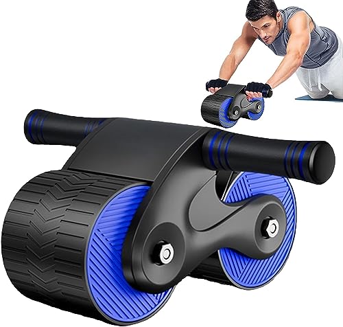 XIUWOUG Automatisches Rebound Bauchrad | AB Roller Bauchtrainer | Plank AB Roller Wheel für Core Trainer | ABs Roller Wheels Trainingsgeräte Fitnesszubehör Trainieren Sie zu Hause,5 von XIUWOUG