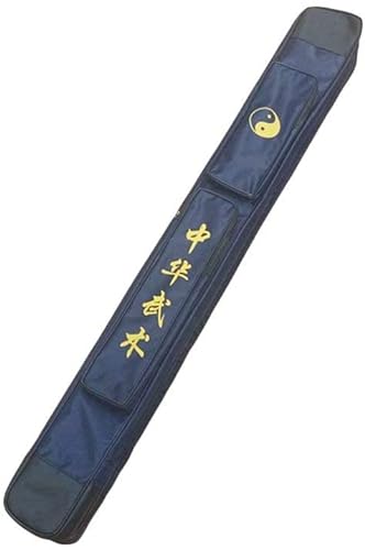XLWYYXF Schwerttasche Taichi Schwert Tragetasche Tasche Kung Fu Chinesisches Schwert Einlagige Schwert Tragetasche Kampfsport Waffenkoffer Schwert Umhängetasche-Blue von XLWYYXF