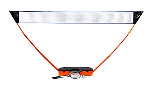 XQmax Komplettes mobiles Premium Badminton Set inklusive Schläger, Netz und Bällen für die ganze Familie von XQmax