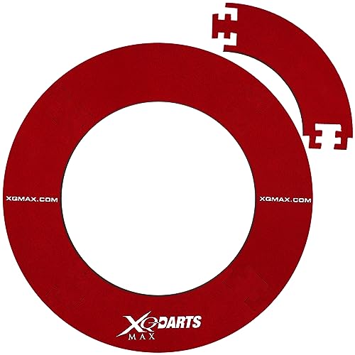 XQmax Surround Ring für Dartscheiben mit Farbauswahl Dartboards Umrandung Dart Auffangring (Rot) von XQmax
