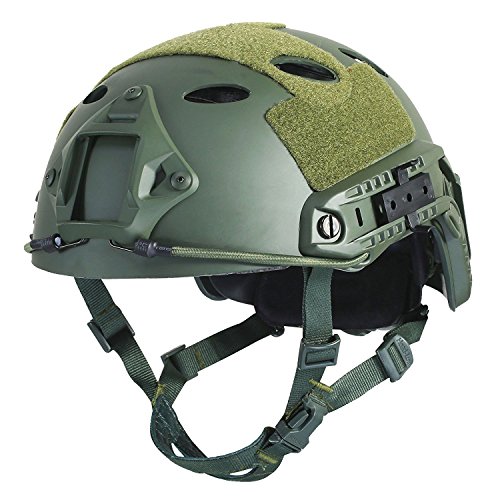 Airsoft Helm Oliv Grün Taktisch FAST/Schnelle PJ Base Jump Us-Militär Helm für Paintball CS Spiel CQB Schießen von XUE
