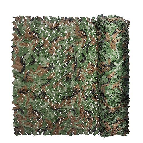 XUE Tarnnetz für die Jagd Camouflage Netz für Sniper Armee Fotografie Sonnenschutz Deko 1,5x2M 1,5x3M 1,5x4M 1,5x5M 1,5x6M 1,5x7M 1,5x8M 1,5x9M 1,5x10M 1,5x15M 1,5x20M von XUE