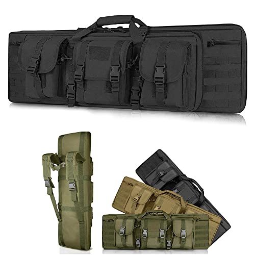 XVBVS Doppelgewehrtasche, Taktischer Langwaffenkoffer Carbine Gun Bag Airsoft Shotgun Bag, Weich Gepolsterte Tragetasche für Jagdausrüstung Aufbewahrung und Transport von Schusswaffen von XVBVS