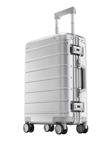 Xiaomi Mi Metal Carry-on Luggage 20" (31 Liter) Hartschalen Trolley Koffer Rollkoffer aus hochwertiger Aluminium/Magnesium Legierung mit 4 Rollen und zweifachem TSA-Zahlenschloss von Xiaomi