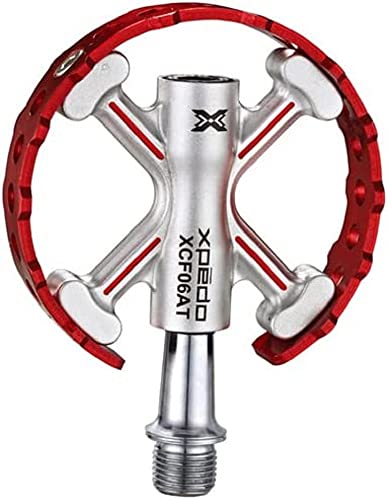Xpedo Unisex – Erwachsene Traverse 6 Fahrradpedale, rot, 9/16 Zoll von Xpedo