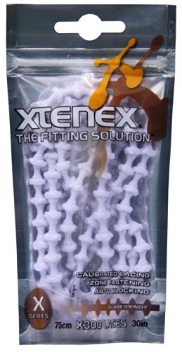 Xtenex Unisex-Erwachsene Schnürsenkel Sport, Weiss, 75 cm von Xtenex