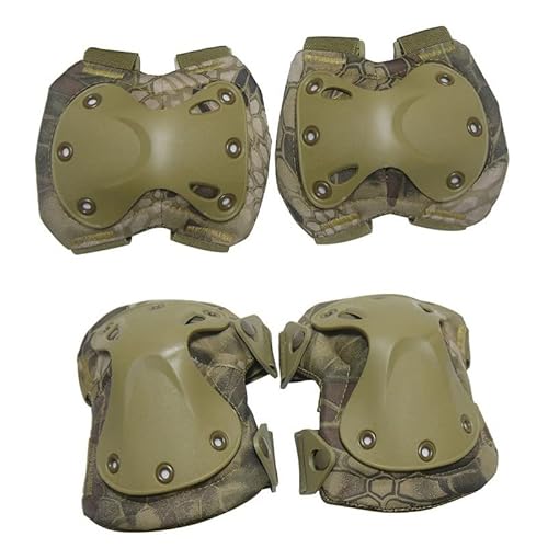 Taktische Camouflage Airsoft Knieschoner Ellenbogen & Knieschoner Paintball Schießen Jagd Outdoor Sport Schutzausrüstung von YABOO