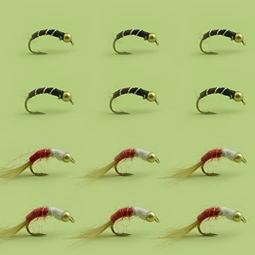 YAZHIDA | Fly Fishing | Fly Trout Kit | (Rainbow Warrior/Zebra 2-Tone) von YAZHIDA