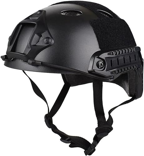 Airsoft PJ Style Taktischer Helm Schneller Helm Für Paintball, mit NVG Halterung und Seitenführungsschiene von YBJMSFA