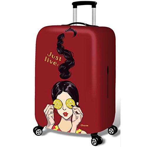 YEKEYI Gepäckschutz für Mädchen, elastisch, niedlich, 45,7 - 81,3 cm, Lemon Girl, XL von YEKEYI