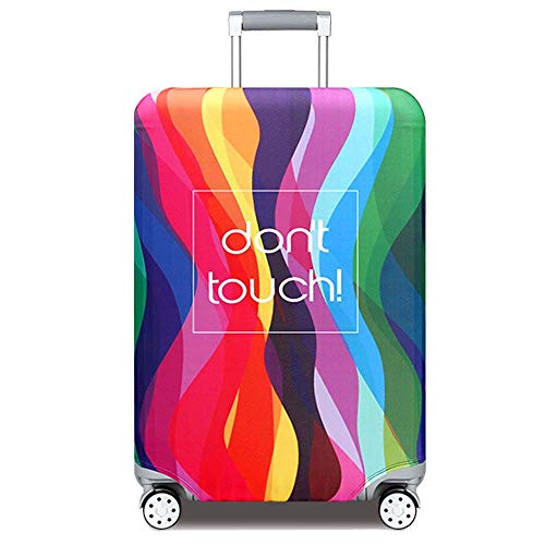 YEKEYI Reise Suitcase Protector Reißverschluss Koffer Abdeckung Waschbar Drucken Gepäck Abdeckung 18-32 Zoll (Multicolor, XL) von YEKEYI