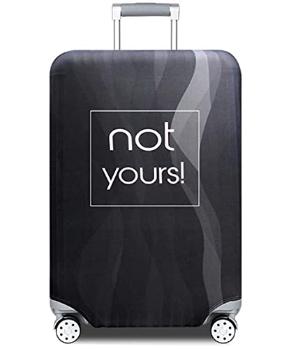 YEKEYI Reisekoffer-Schutzhülle mit Reißverschluss, waschbar, bedruckt, 45,7 - 81,3 cm, Nicht Ihre, XL von YEKEYI