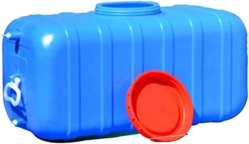 YXCUIDP Großer Wassertank Wasseraufbewahrungseimer Camping Zuhause Auto Wasserbehälter Waschmaschine Notfall-Wasserfass for Den Haushalt, Mit Wasserauslass-Zubehör (Color : Blue, Size : 50L) von YXCUIDP