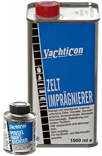 YACHTICON Imprägnier-Set: Zelt & Markisen Imprägnierung & Pinsel Nahtdichter von YACHTICON