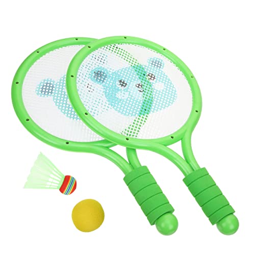 Yardwe 1 Satz Badmintonschläger Für Kinder Tragbares Badminton-Set Interaktives Spielzeug Für Kinder Trainingsanzug Sportschläger Mit Bällen Badmintonschläger-Set Nr Tennis Draussen von Yardwe