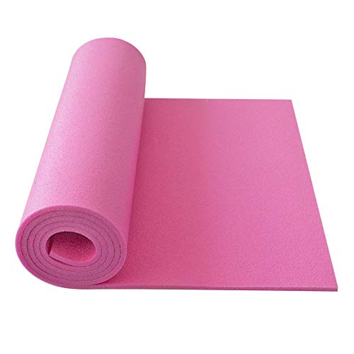 Schaumstoff Campingmatte Gymnastikmatte Aerobic Yoga Matte 180 x 50 x 0,8 210g (Pink) von Yate