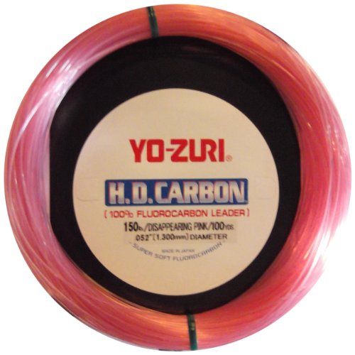 Yo-Zuri 27,7 m HD Fluorocarbon Vorfachschnur, Pink, 13,6 kg von Yo-Zuri