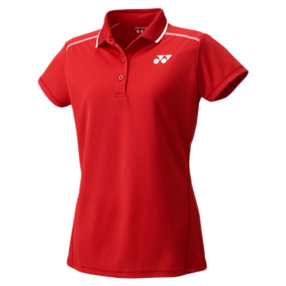 Yonex Team Short Sleeve Polo Shirt Rot L Frau von Yonex