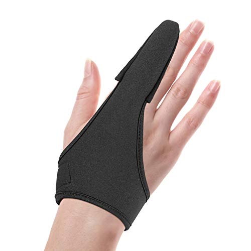 Yosoo Health Gear Angelhandschuhe, Schutzfinger, rutschfest, elastische EIN-Finger-Angelhandschuhe mit Hakenverschluss und Schnalle für Outdoor-Angeln, 1 Stück von Yosoo