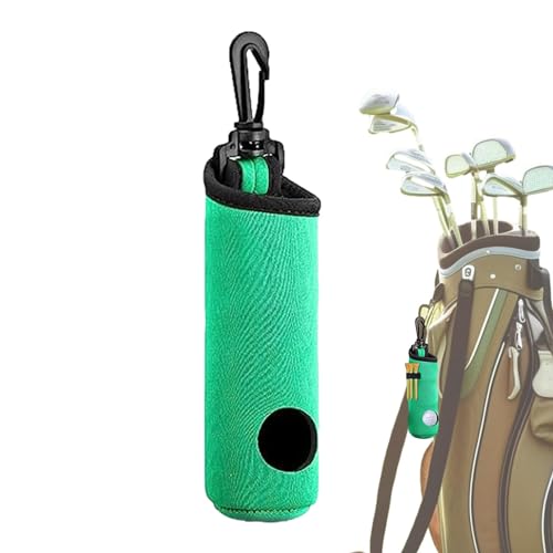 Youngwier Golfball-Hüfttasche, Golf-Tee-Halter | Golf Tee Bag Tasche Golfbälle Halter | Golf-Tee-Organizer-Tasche mit Haken, Golf-Zubehör-Taillengürtelhalter für 3 Golfbälle und 3 Tees von Youngwier