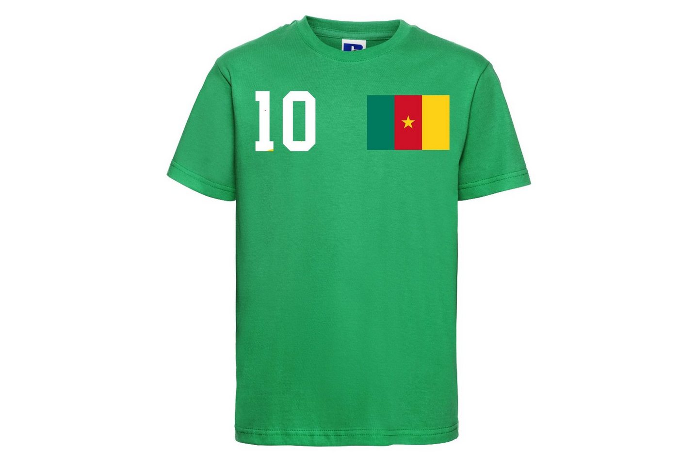 Youth Designz T-Shirt Kamerun Kinder Shirt im Fußball Trikot Look mit trendigem Motiv von Youth Designz