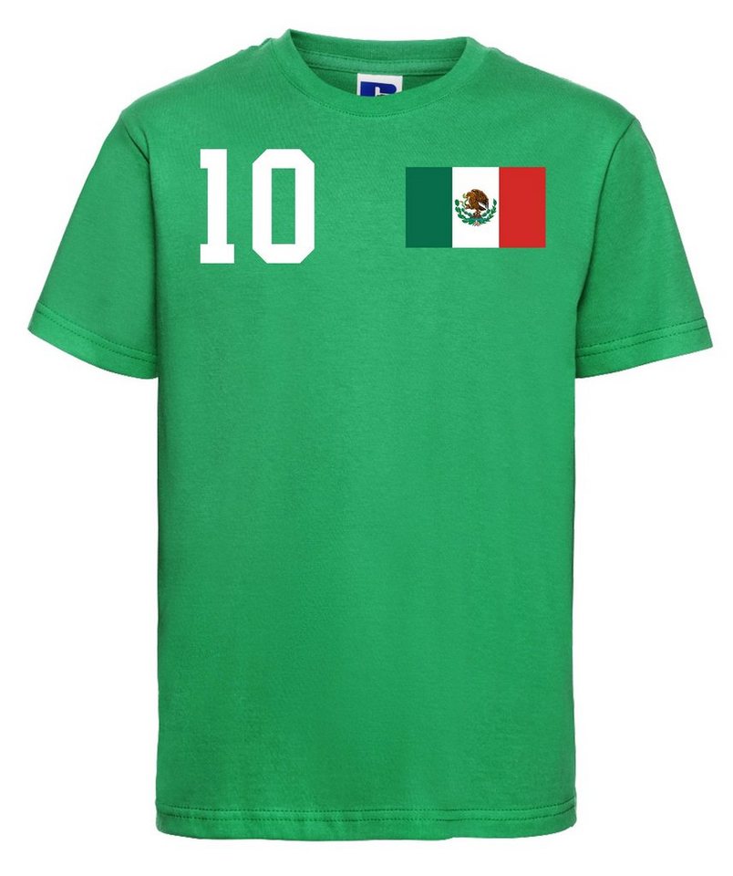 Youth Designz T-Shirt Mexiko Kinder T-Shirt im Fußball Trikot Look mit trendigem Motiv von Youth Designz