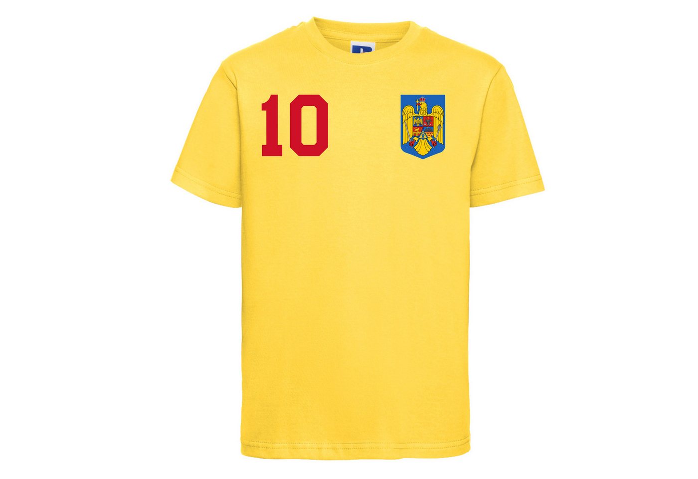 Youth Designz T-Shirt Rumänien Kinder T-Shirt im Fußball Trikot Look mit trendigem Print von Youth Designz