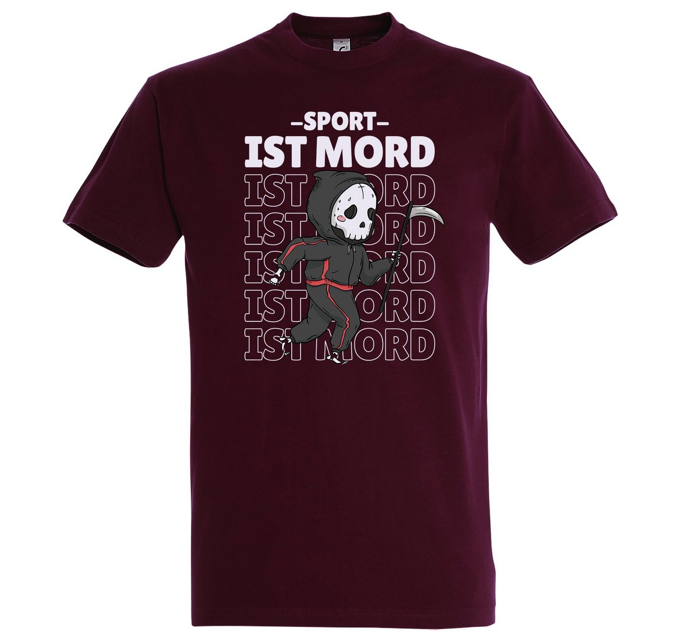 Youth Designz T-Shirt Sport ist Mord" Herren T-Shirt mit lustigem Spruch" von Youth Designz