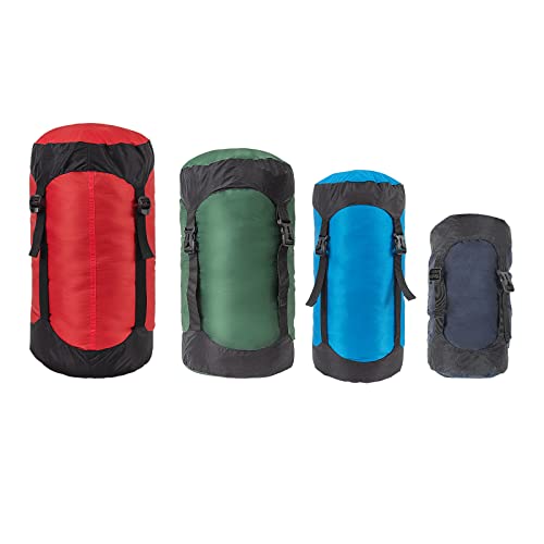 2 Stück Kompressionssack, 8L/18L/25L/35L Leichte Kompressionssäcke Taschen Packsack für Schlafsack, Kleidung, Reisen, Camping, Outdoor (Rot, 5L) von Yundxi