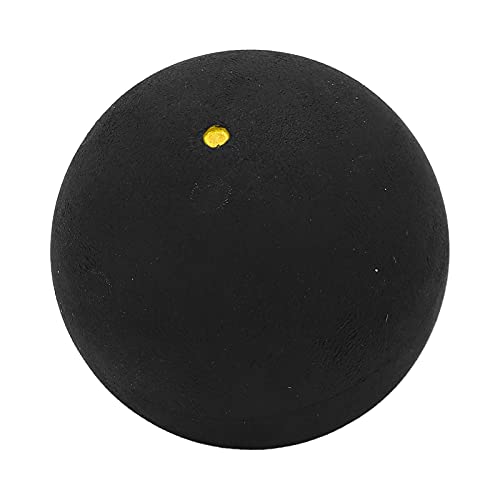 Yusat 37-mm-Single-Dot-Squashbälle Gummi-Squashschlägerbälle für Anfänger-Wettkampftraining (einzelner gelber Punkt) von Yusat