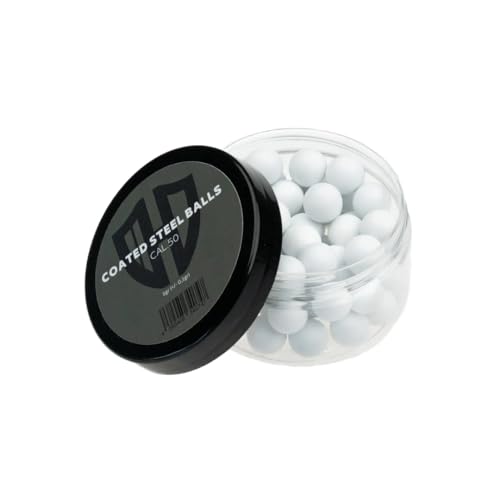 50 x Coated Steel Balls | 5g | Extremely Hard | HDR50 | HDP50 | ALFA 1.50 | AEA Challengers | Cal.50 White von Z-RAM