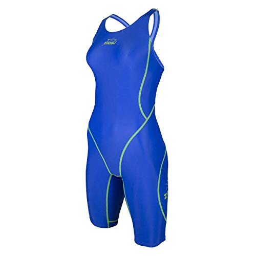 ZAOSU Wettkampf-Schwimmanzug Z-Blue für Mädchen und Damen in blau, Größe:128 von ZAOSU