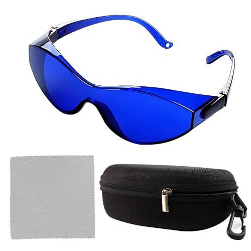1 Satz Golfsport-Sonnenbrille, Golfball Finder Brille, Golf-Sonnenbrille mit Blauen, Blaue Linse Brille, für Baseball, Laufen, Radfahren, Angeln, Fahren, Golf, Wandern, (Blaue) von ZEACCT