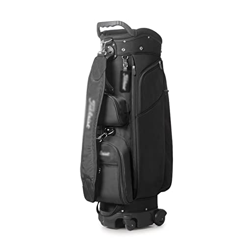 Leichte, verschleißfeste Golftasche für Männer und Frauen, Golftasche mit 4 Rädern, 4-Wege-Trennwand, praktisch und zugänglich von ZJDYDY
