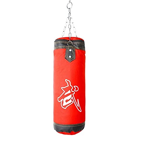 Boxsack Dreischichtiges Boxsack-Hängezubehör Roter hängender hohler Sandsack Taekwondo Tumbler Boxing Bag (Color : 60cm) von ZQGTSAX
