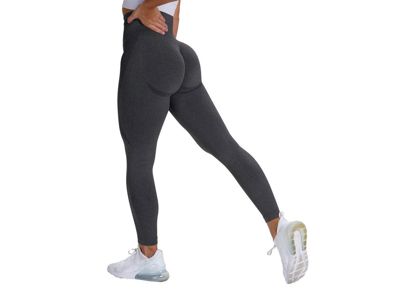 ZWY Highwaist Leggings Stretch-Fitnesshose mit hoher Taille, Lauf-Yogahose (Po-Lifting-Fitnesshose, Stretch-Sportstrumpfhose) Hochelastische, enge Outdoor-Laufhose für Damen von ZWY