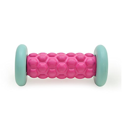 Zen Power Fuß-Roller, kleine Faszien-Rolle für Reflexzonen-Massage 16x7,5 cm in pink/Mint von Zen Power