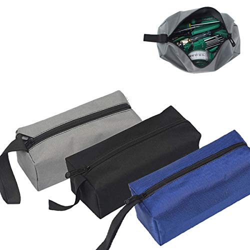 ZffXH 2/3/5 PCS Stanzer mit Reißverschluss, Werkzeugtaschen aus Segeltuch, wasserdicht, strapazierfähig, Aufbewahrung von ZffXH