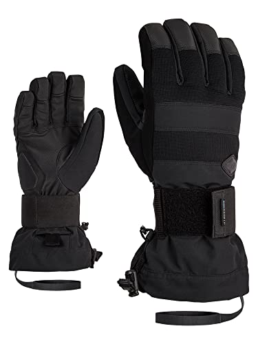 Ziener Herren Milo Snowboard-Handschuhe/Wintersport | wasserdicht, atmungsaktiv; Protektor, Black, 7.5 von Ziener