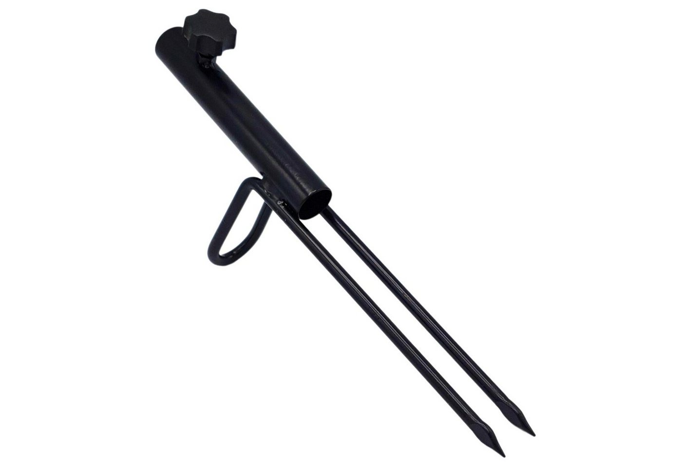 Zite Angelschirmhalter Schirmständer mit stabilen Erdspießen und großem Schraubkopf, für Stöcke bis Ø 22 mm von Zite