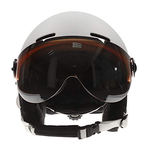 2-in-1 Visier Ski Snowboard Helm Abnehmbare Schneemaske Anti-Fog Anti-UV Integrierte Goggle Shield Niedriges Gewicht Erwachsene Männer Frauen von ZoliTime
