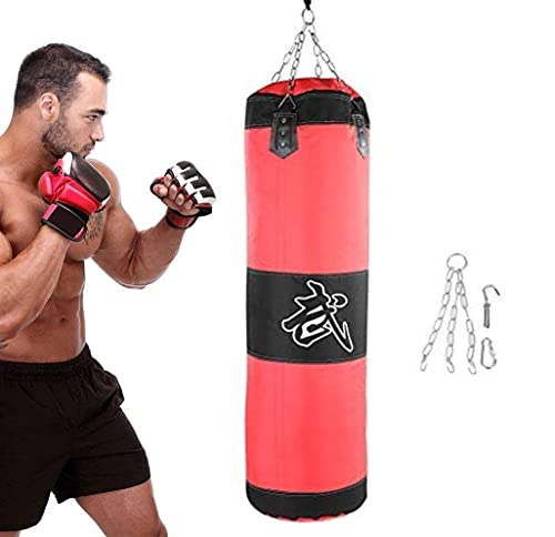 Boxen Boxsack, Boxsack Muay Thai Heavy Bag Boxen MMA Fitness Workout Training Kickboxen Boxsack - Ungefüllt(1# 1,2M) von Zyyini