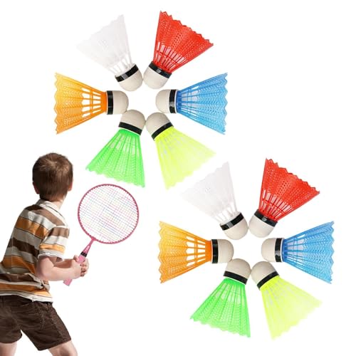 Badmintonball – Federball-Ball-Set, professionelle Badmintonbälle | Nacht-Federball, bunter Schaumstoffball, leuchtende Federbälle für Kinder, Badminton, Entenfeder, Hochgeschwindigkeits-Badmintonball von acime