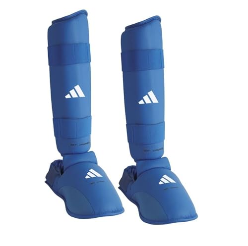 adidas Scheinbein- und Fußschoner, abnehmbar, Gr. XL, Blau von adidas