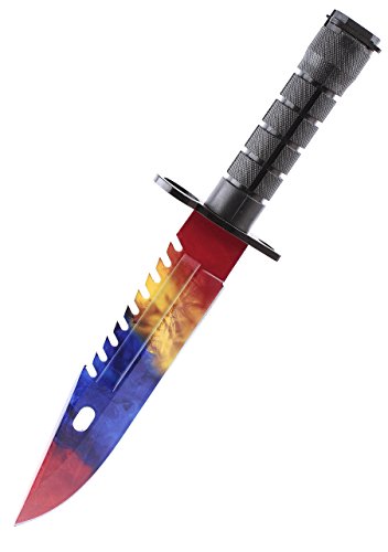 ariknives - Bajonett Knife Counter Skin Knife CS GO Strike Messe Jagdmesser taktisches Überlebens Camping Werkzeug Bayonet (Marble Fade) von ariknives