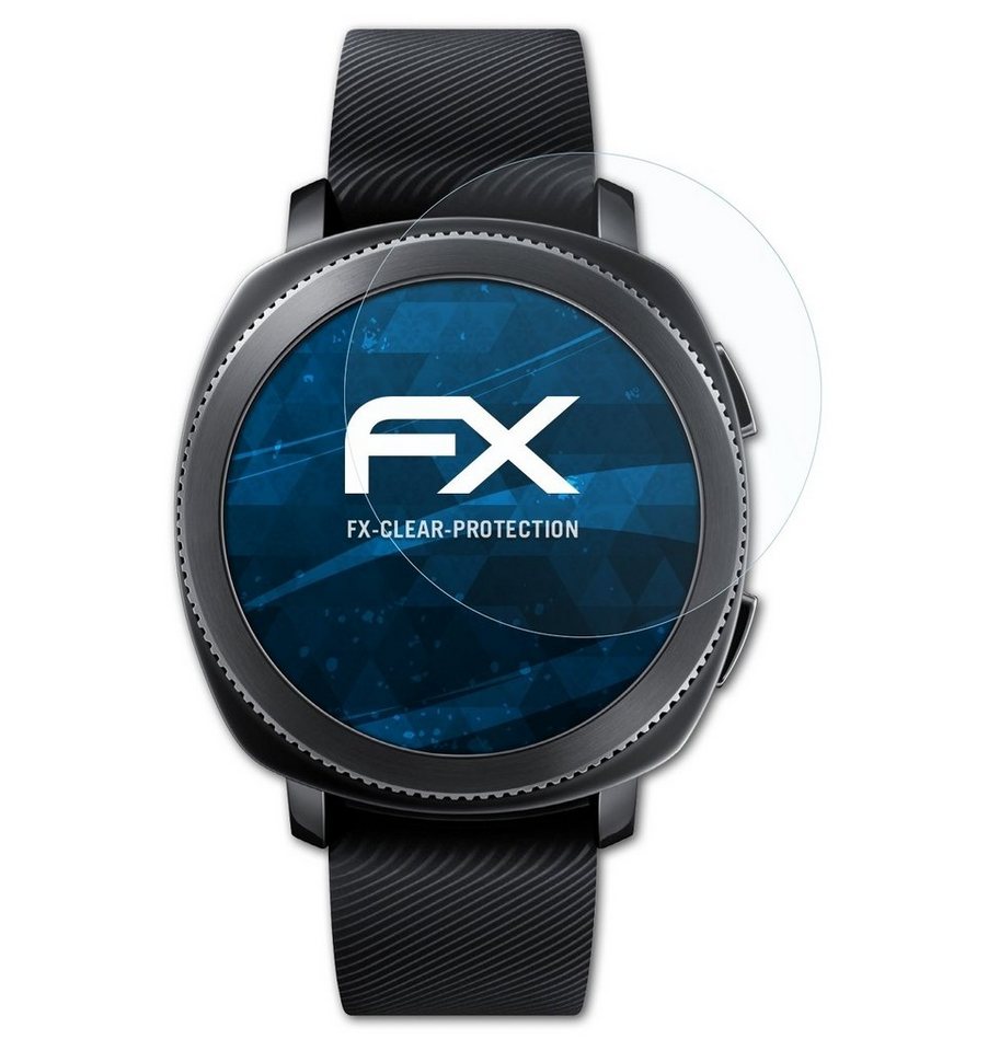 atFoliX Schutzfolie Displayschutz für Samsung Gear Sport, (3 Folien), Ultraklar und hartbeschichtet von atFoliX