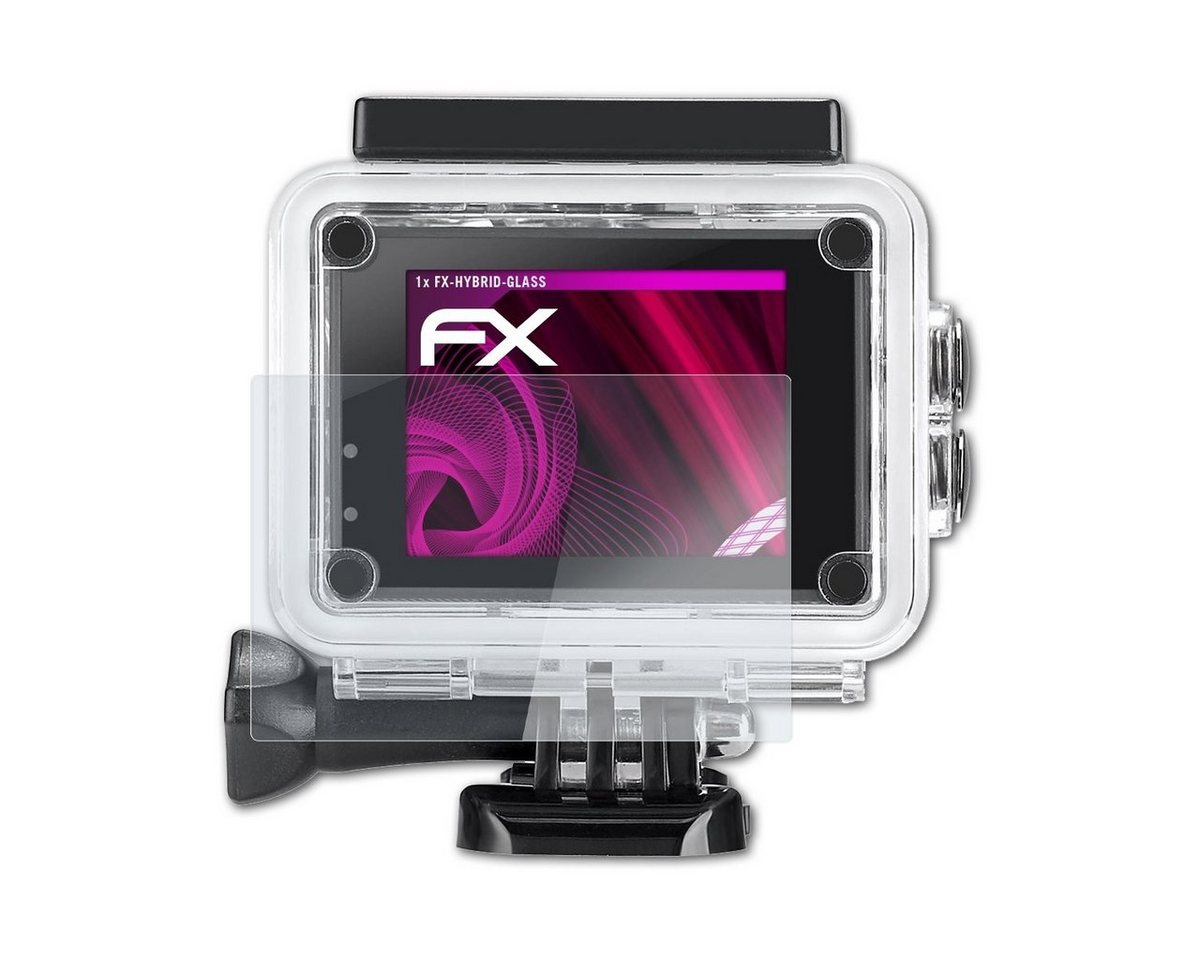 atFoliX Schutzfolie Panzerglasfolie für IceFox Action Cam 4k I5, Ultradünn und superhart von atFoliX