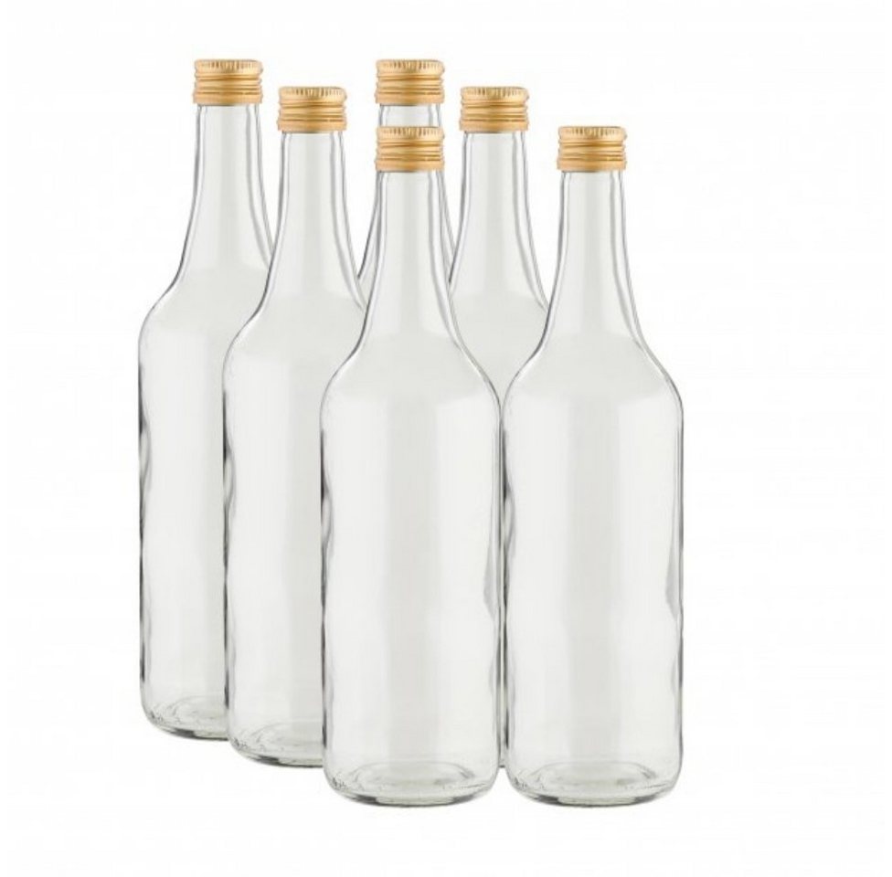axentia Trinkflasche Glasflasche, ca. 700 ml, 6 Stück 131409 von axentia