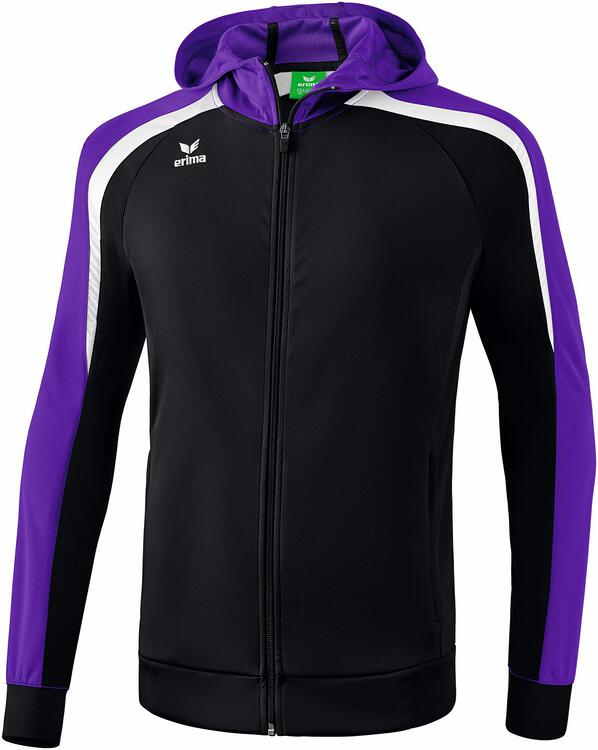 Erima Liga 2.0 Trainingsjacke mit Kapuze schwarz/violet/wei?...