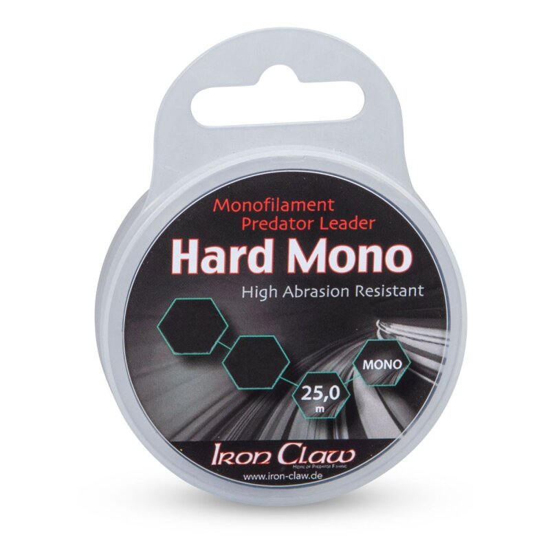 IRON CLAW Hard Mono 0,45mm 14,35kg 25m Ultra Clear (0,20 € pro 1 m)